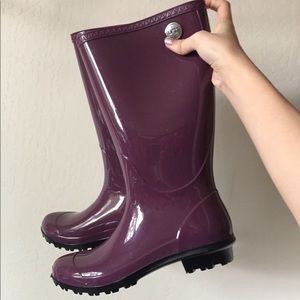 nwot ugg shaye purple rain boots